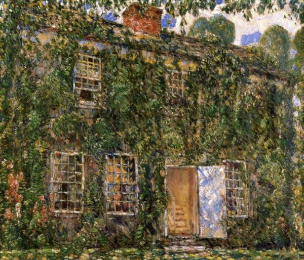 Home Sweet Home Cottage, East Hampton by Frederick Childe Hassam, hand-painted oil painting reproduction
