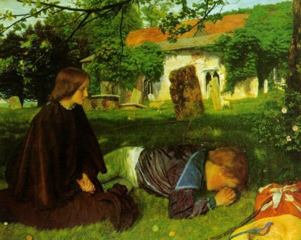 Home from Sea by Arthur Hughes, hand-painted oil painting reproduction