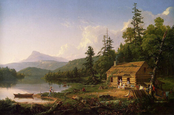 Home in the Woods by Thomas Cole, hand-painted oil painting reproduction