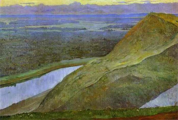 Homeland of Aksakov by Mikhail Nesterov, hand-painted oil painting reproduction