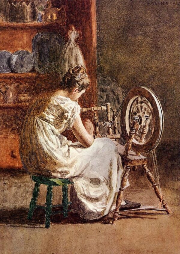 Homespun by Thomas Eakins, hand-painted oil painting reproduction