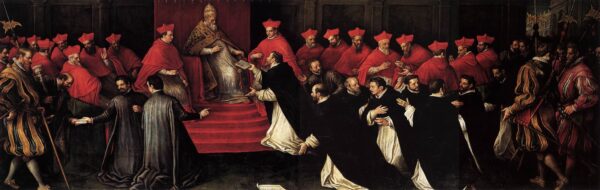 Honorius III Approving the Rule of St Dominic in 1216 by Leandro Bassano, hand-painted oil painting reproduction