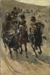 Horse Artillery by George Hendrik Breitner, hand-painted oil painting reproduction