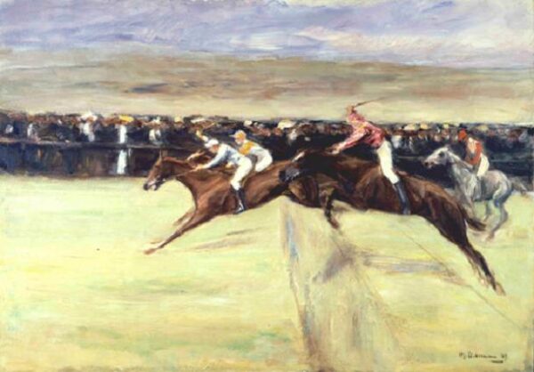 Horse Races in the Cascines by Max Liebermann, hand-painted oil painting reproduction