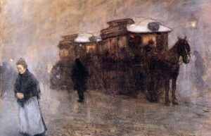 Horse Tram by Floris Arntzenius, hand-painted oil painting reproduction