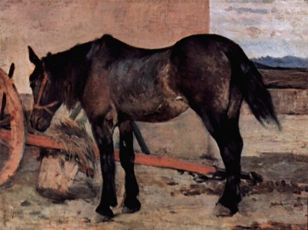 Horse and Cart by Giovanni Fattori, hand-painted oil painting reproduction