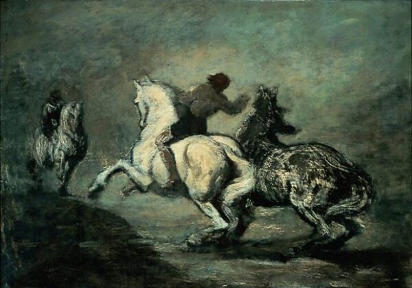 Horsemen by Honoré Daumier, hand-painted oil painting reproduction
