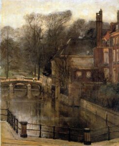 House In Brug by Floris Arntzenius, hand-painted oil painting reproduction