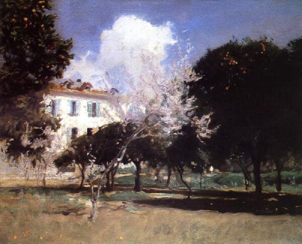 House and Garden by John Singer Sargent, hand-painted oil painting reproduction