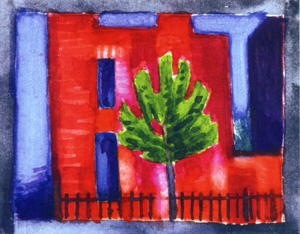 House and Tree Private Collection by Oscar Bluemner, hand-painted oil painting reproduction