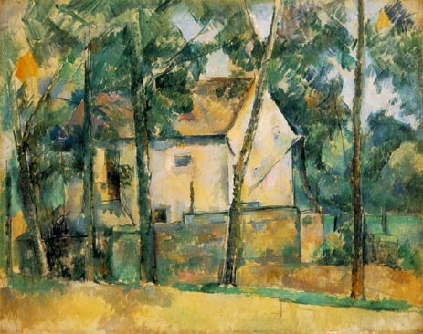 House and Trees by Paul Cézanne, hand-painted oil reproduction
