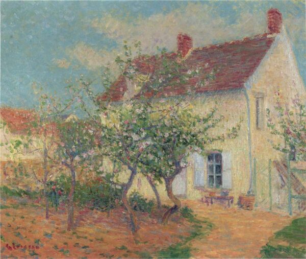House in the Country by Gustave Loiseau, hand-painted oil painting reproduction