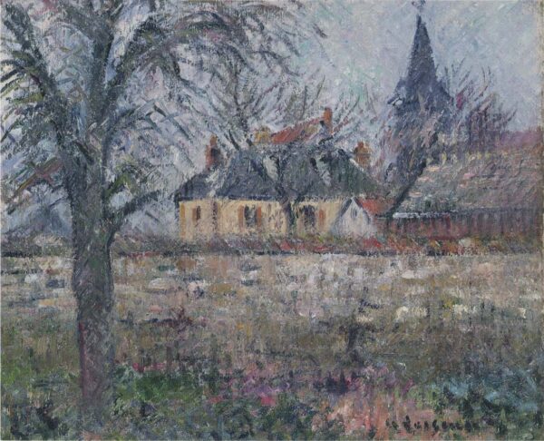 House of Monsieur de Irvy near Vaudreuil by Gustave Loiseau, hand-painted oil painting reproduction