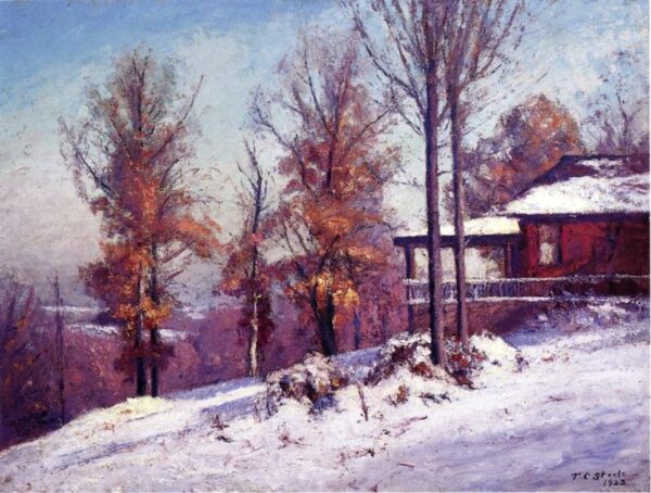 House of the Singing Winds by Theodore Clement Steele, hand-painted oil painting reproduction