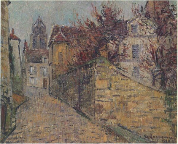 House of the Sisters in Pontoise by Gustave Loiseau, hand-painted oil painting reproduction
