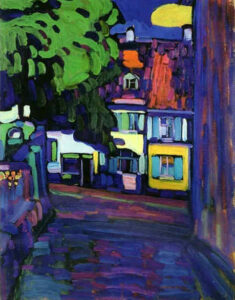 Houses in Murnau on Obermarkt by Wassily Kandinsky, hand-painted oil painting reproduction