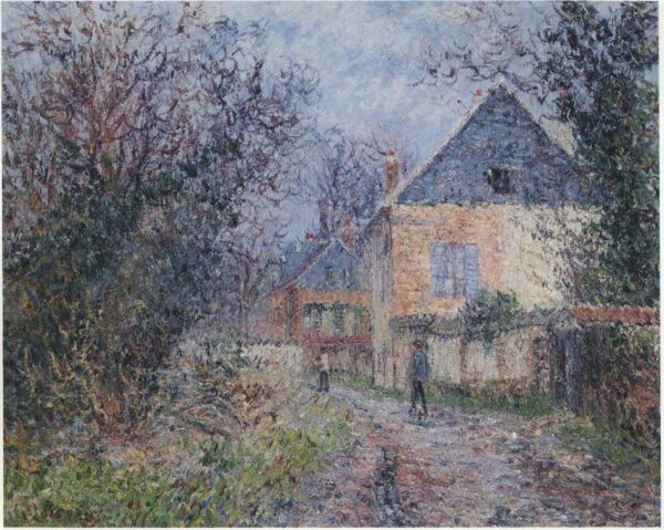 Houses near the Eure by Gustave Loiseau, hand-painted oil painting reproduction