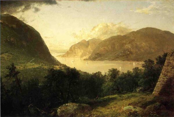 Hudson River Scene by John Frederick Kensett, hand-painted oil painting reproduction