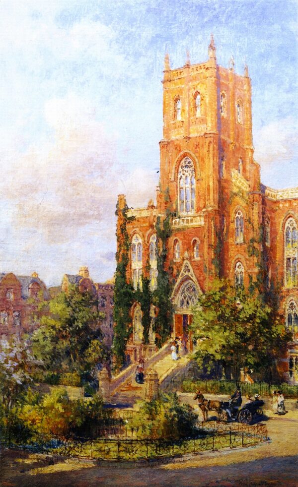 Hunter College by Colin Campbell Cooper, hand-painted oil painting reproduction