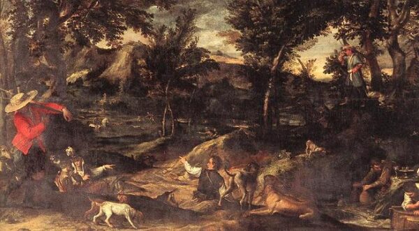 Hunting by Annibale Carracci, hand-painted oil painting reproduction