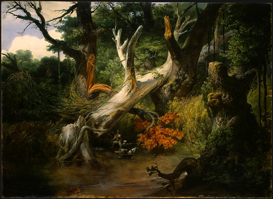 Hunting in the Pontine Marshes by Horace Vernet, hand-painted oil reproduction