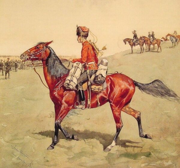Hussar – Russian Guard Corps by Frederic Remington, hand-painted oil painting reproduction
