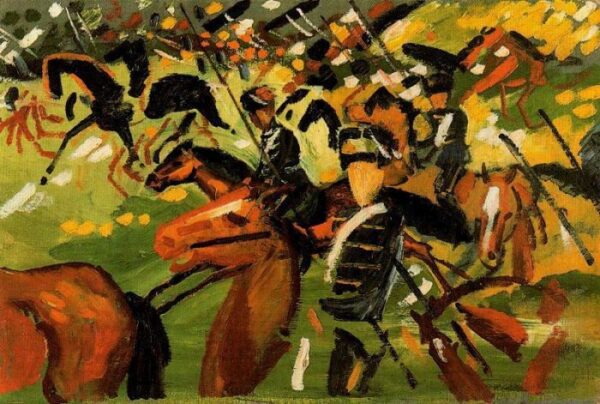 Hussars by August Macke, hand-painted oil painting reproduction