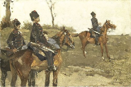 Hussars by George Hendrik Breitner, hand-painted oil reproduction