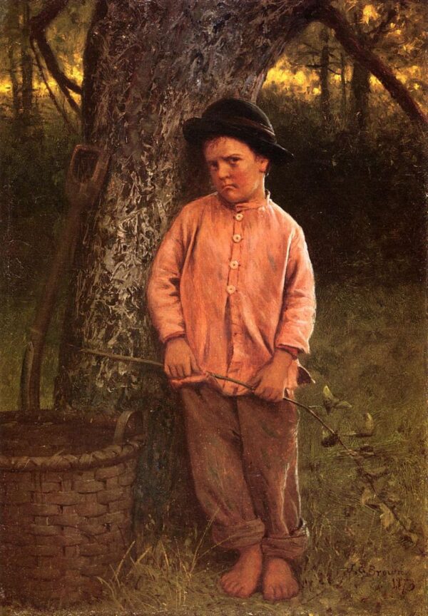 I Won’t Go by John G Brown, hand-painted oil painting reproduction