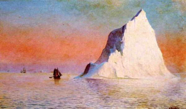 Icebergs by William Bradford, hand-painted oil painting reproduction