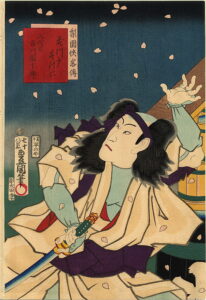 Ichikawa Danjuro VIII by Utagawa Kunisada, hand-painted oil painting reproduction