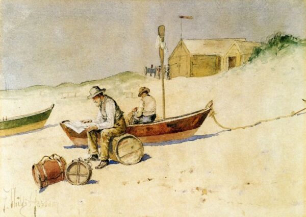Idle Hours by Frederick Childe Hassam, hand-painted oil painting reproduction