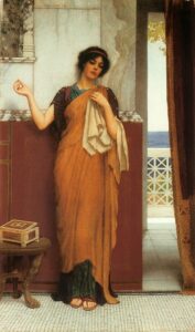 Idle Thoughts by John William Godward, hand-painted oil painting reproduction