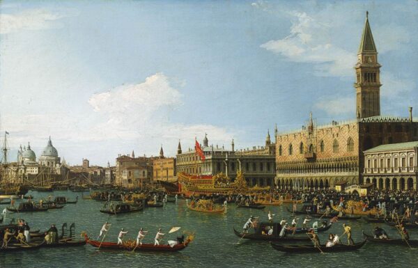 Il Bucintoro by Canaletto, hand-painted oil painting reproduction