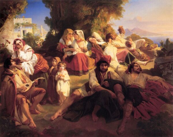 Il dolce far niente by Franz Xavier Winterhalter, hand-painted oil reproduction