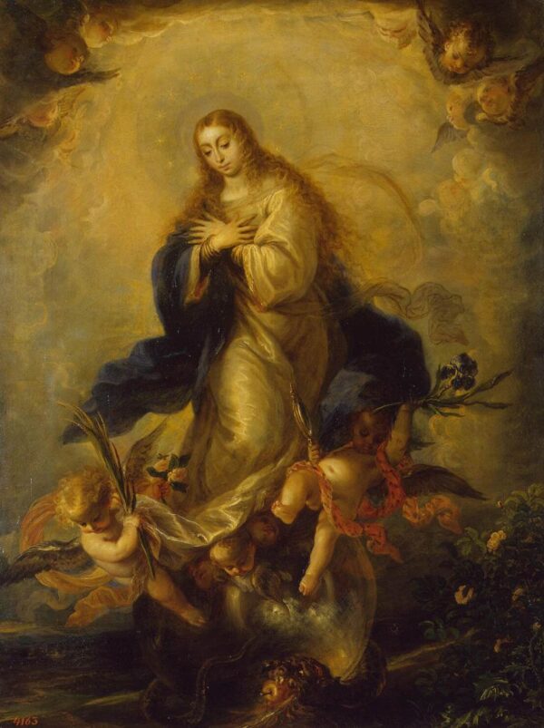 Immaculate Conception by Mateo Cerezo, hand-painted oil painting reproduction