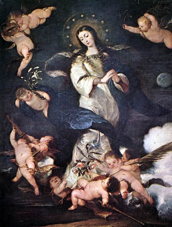 Immaculate Conception by José Antolínez, hand-painted oil painting reproduction