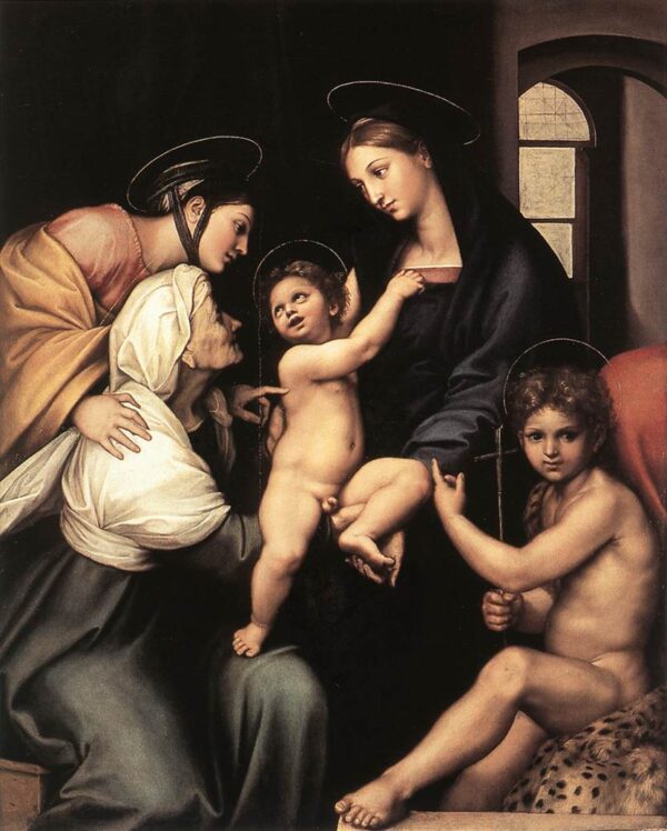 Madonna dell Impannata by Raphael Sanzio, hand-painted oil painting reproduction