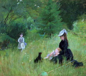 In A Park by Berthe Morisot, hand-painted oil painting reproduction