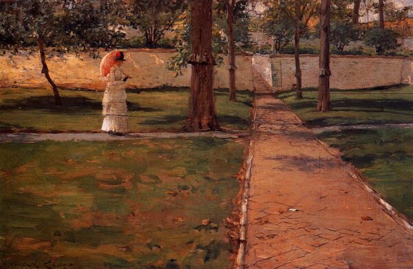 In Brooklyn Navy Yard by William Merritt Chase, hand-painted oil painting reproduction