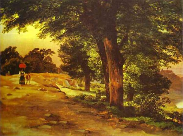 In Giji Park by Mikhail Lebedev, hand-painted oil reproduction