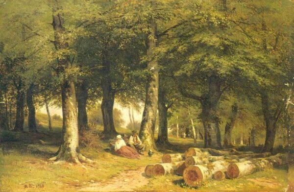 In Grove by Ivan Shishkin, hand-painted oil painting reproduction