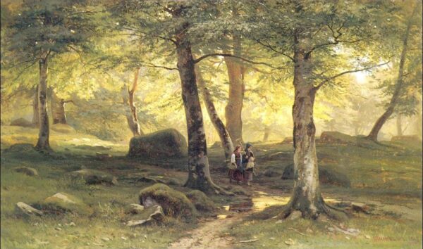 In Grove II by Ivan Shishkin, hand-painted oil painting reproduction