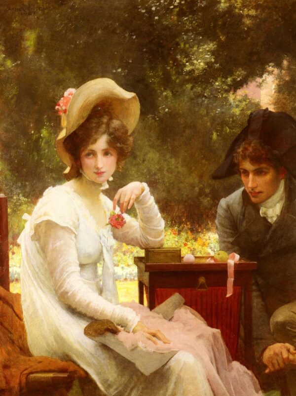 In Love by Marcus Stone, hand-painted oil painting reproduction