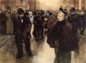 In Street In Den Haag by Floris Arntzenius, hand-painted oil painting reproduction