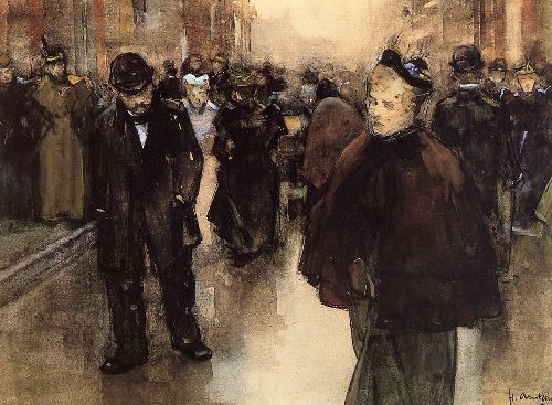 In Street In Den Haag by Floris Arntzenius, hand-painted oil reproduction