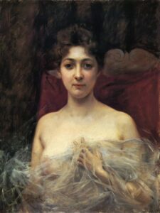 In The Boudoir by Julius LeBlanc Stewart, hand-painted oil painting reproduction