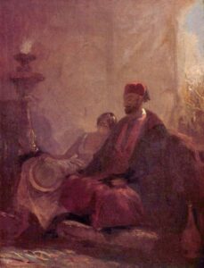 In The Harem by Carl Spitzweg, hand-painted oil painting reproduction
