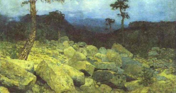 In The Mountains In The Crimea by Isaac Levitan, hand-painted oil reproduction