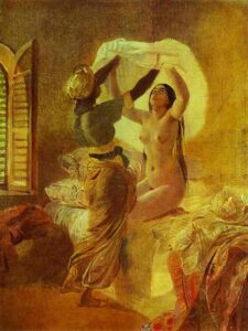 In a Harem by Karl Briullov, hand-painted oil painting reproduction